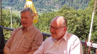 Gerhard Funck und Dr. Meister beim Sommertreff 2019
