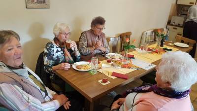 Das Essen schmeckt wunderbar